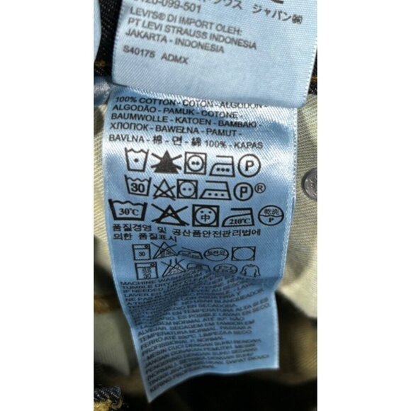 Levis 569 Loose Straight Jeans Dark Wash Sz 36x34.  - Actual 39x32 - Picture 7 of 8